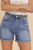 Picture of PLUS SIZE DENIM STRETCH JEANS SHORTS